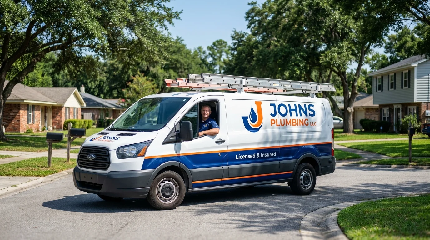 Johns Plumbing LLC service van in Signal Mountain, TN