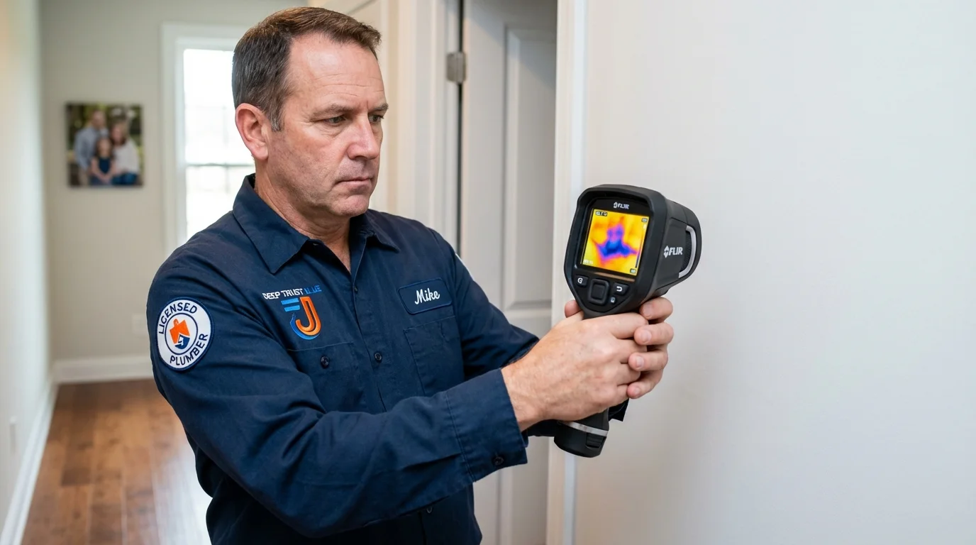 Thermal imaging leak detection by Johns Plumbing LLC in Signal Mountain
